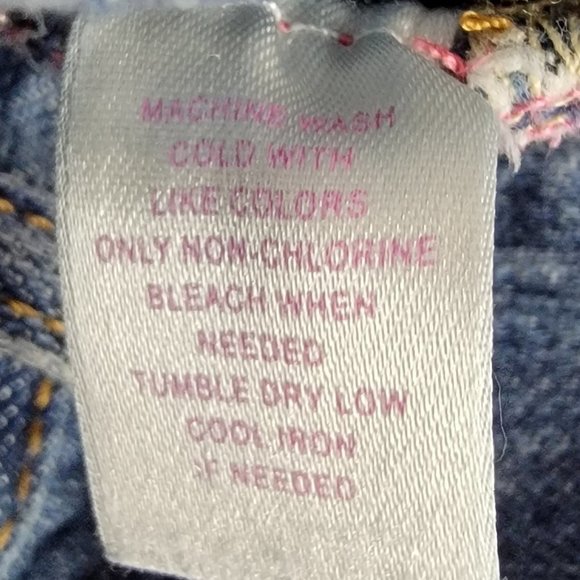 Victoria Secret Pink Distressed White Splatter paint denim BootCut Jeans - Picture 11 of 13